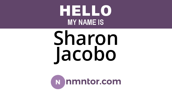 Sharon Jacobo
