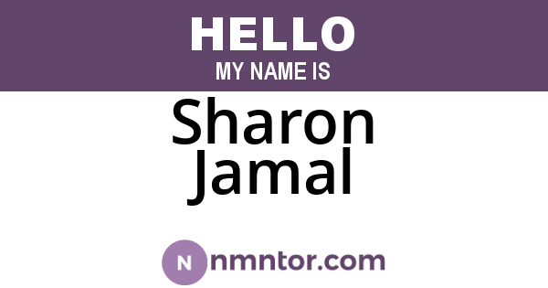Sharon Jamal