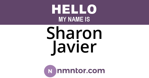 Sharon Javier