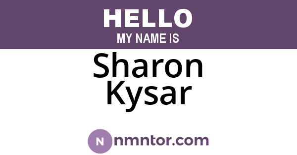 Sharon Kysar
