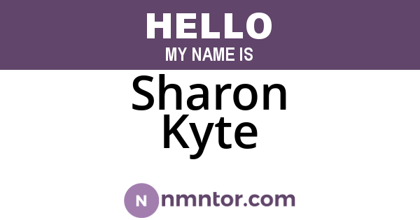 Sharon Kyte