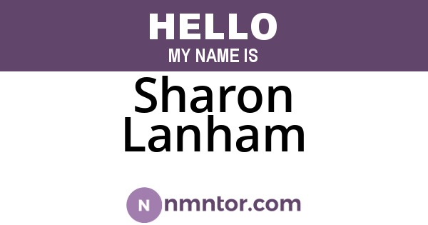 Sharon Lanham