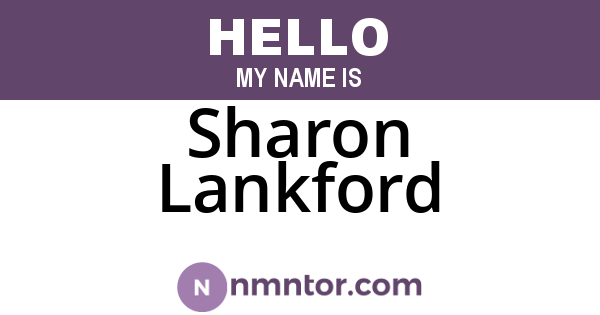 Sharon Lankford