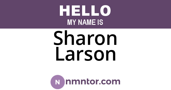 Sharon Larson