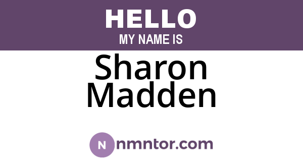 Sharon Madden