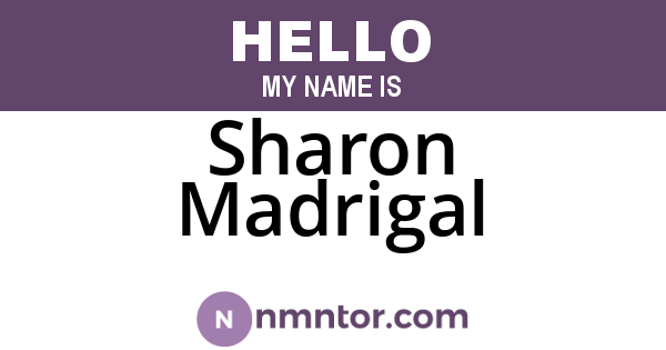 Sharon Madrigal