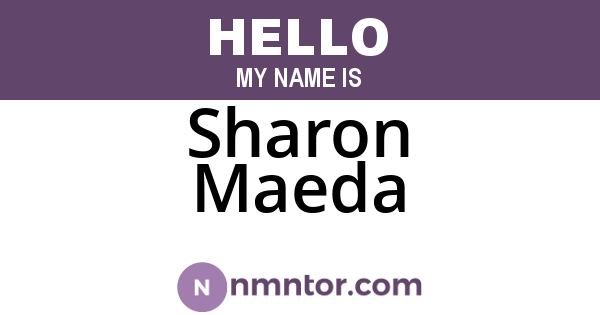 Sharon Maeda