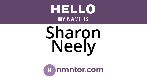 Sharon Neely