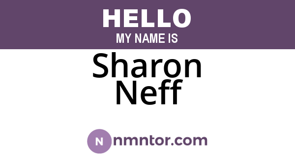 Sharon Neff