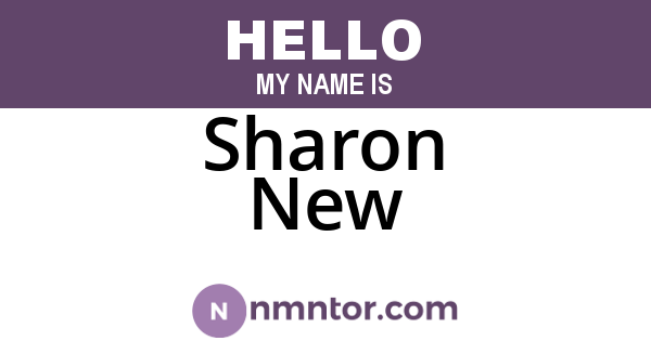 Sharon New