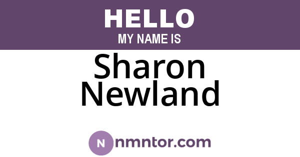 Sharon Newland