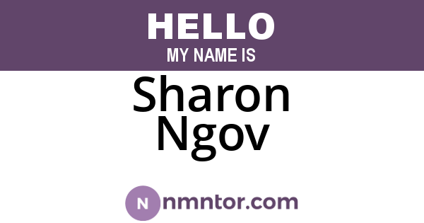 Sharon Ngov