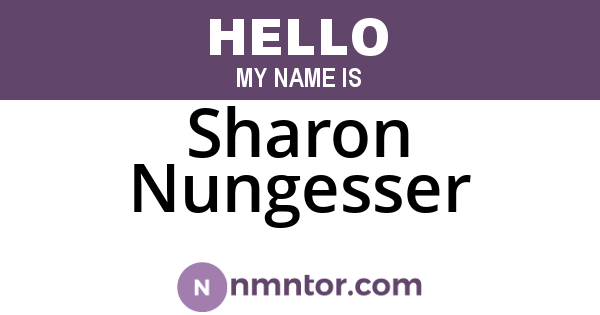 Sharon Nungesser
