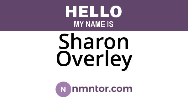 Sharon Overley