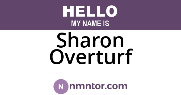 Sharon Overturf