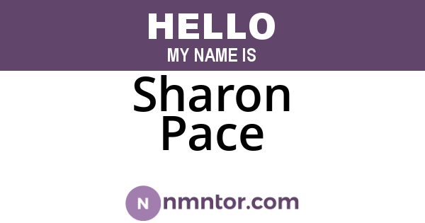 Sharon Pace