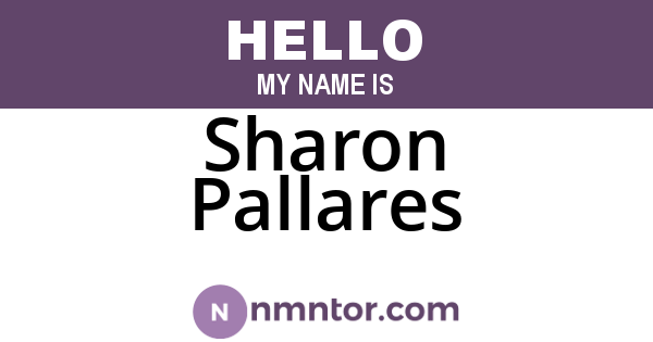 Sharon Pallares