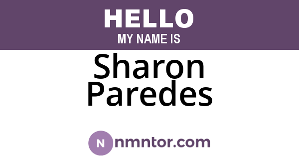 Sharon Paredes
