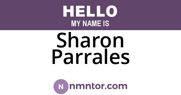 Sharon Parrales
