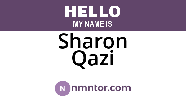 Sharon Qazi