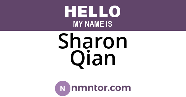 Sharon Qian