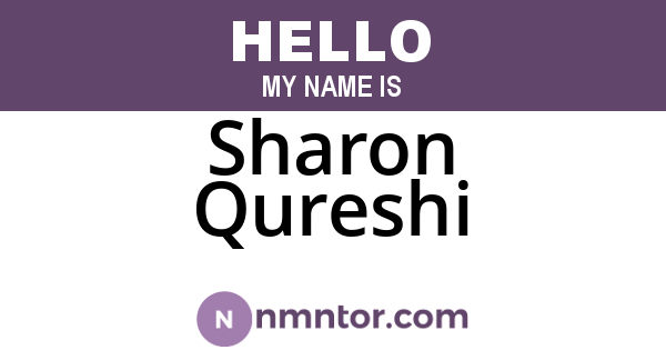 Sharon Qureshi