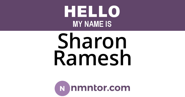 Sharon Ramesh
