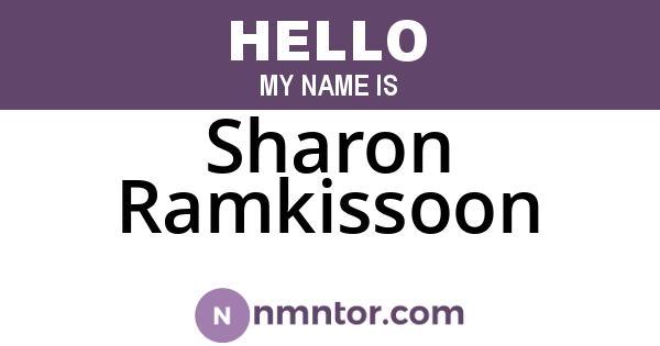 Sharon Ramkissoon