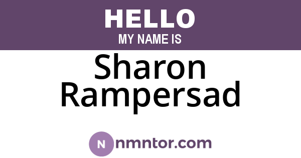 Sharon Rampersad