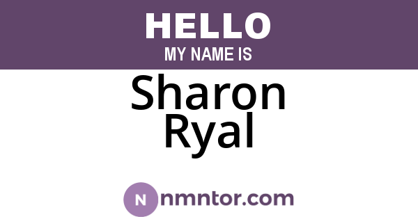 Sharon Ryal