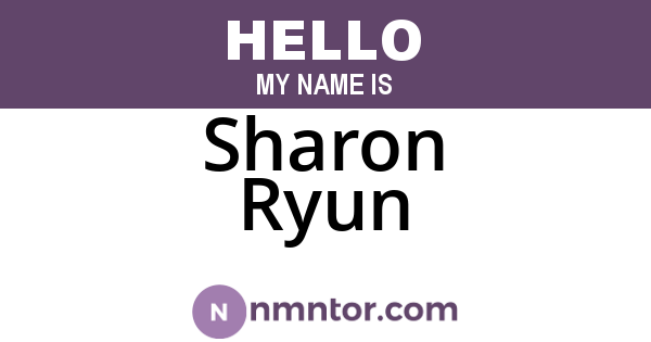 Sharon Ryun