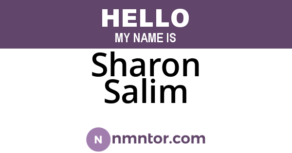Sharon Salim