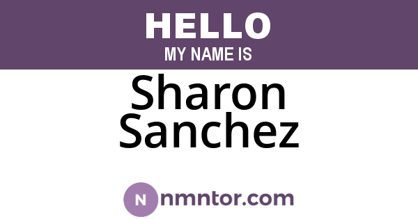Sharon Sanchez