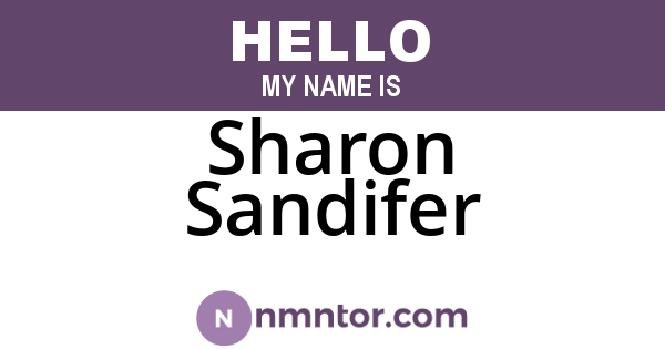 Sharon Sandifer