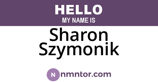 Sharon Szymonik