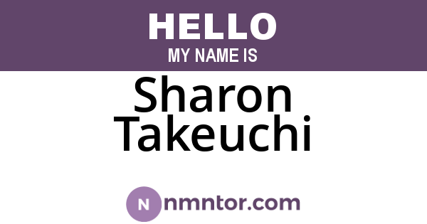 Sharon Takeuchi