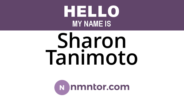 Sharon Tanimoto