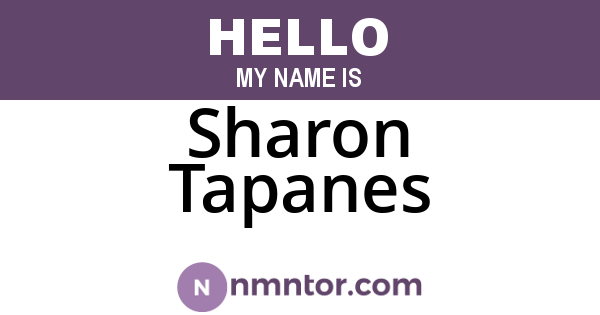 Sharon Tapanes