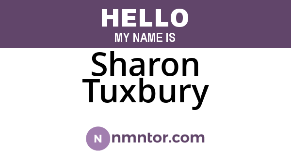 Sharon Tuxbury