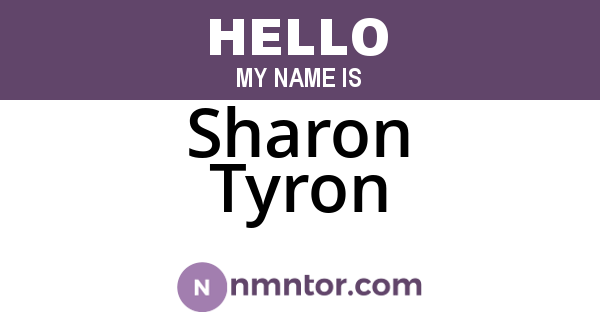 Sharon Tyron