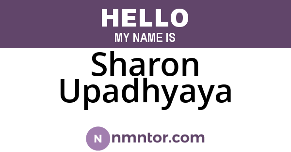 Sharon Upadhyaya