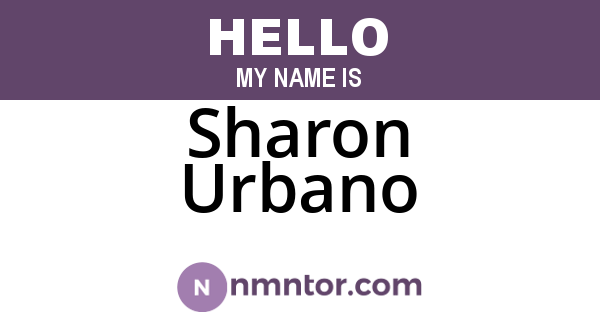 Sharon Urbano