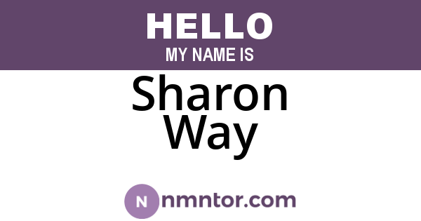 Sharon Way