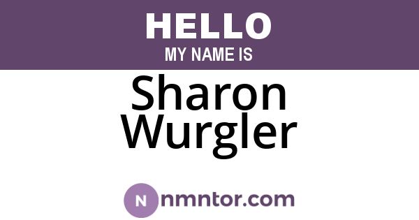 Sharon Wurgler