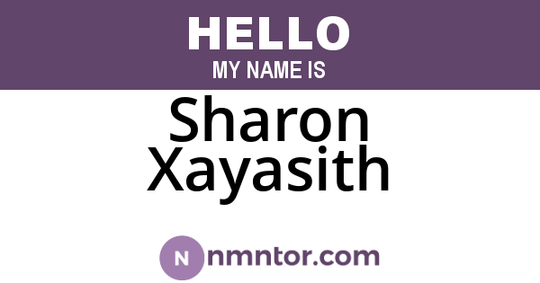 Sharon Xayasith