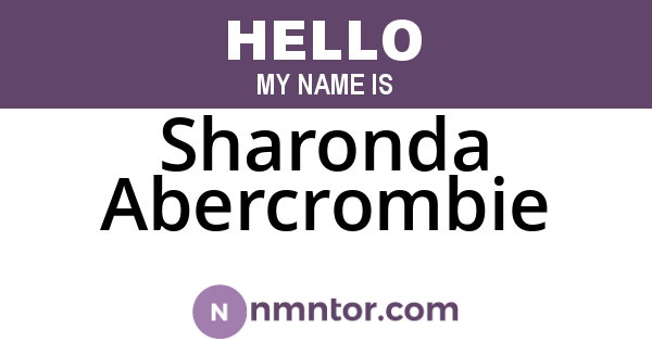 Sharonda Abercrombie