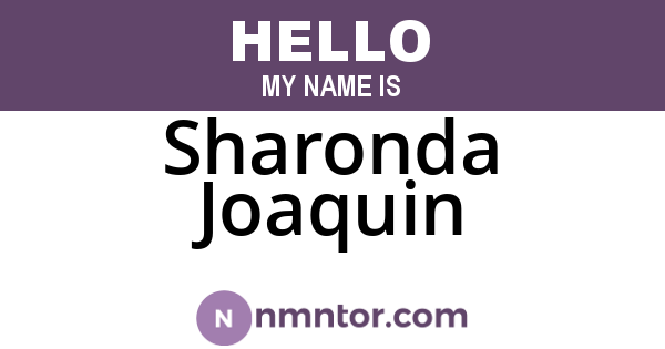 Sharonda Joaquin