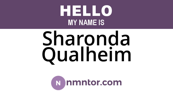 Sharonda Qualheim
