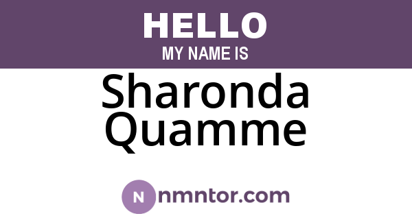 Sharonda Quamme