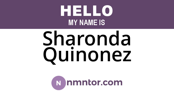 Sharonda Quinonez
